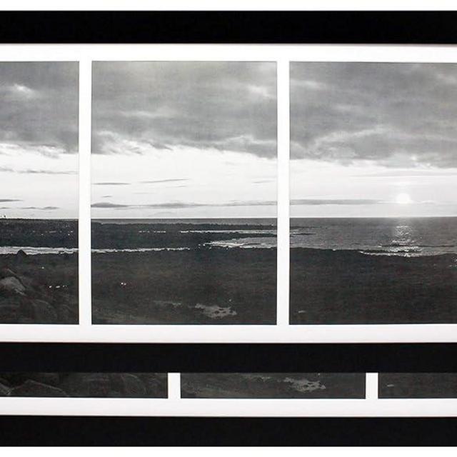 8x16 Collage Black Gallery Picture Frame with Three 5x7 Inch Openings - Two Frames - Includes Both Attached Hanging Hardware and Desktop Easel - Display Three Photos Horizontal or Vertical - 2-Pack