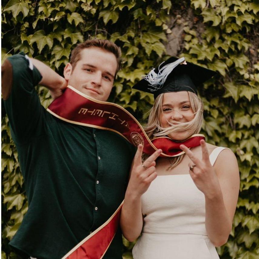 Great attempt at UMN Graduation Photo