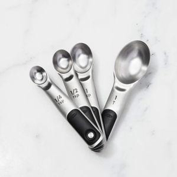 OXO Stainless Steel Magnetic Measuring Spoons, Set of 4