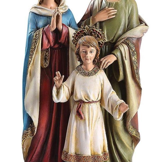 Joseph's Studio by Roman - Holy Family with Child Figure, Life of Christ, Renaissance Collection, 9.75" H, Resin and Stone, Religious Gift, Decoration