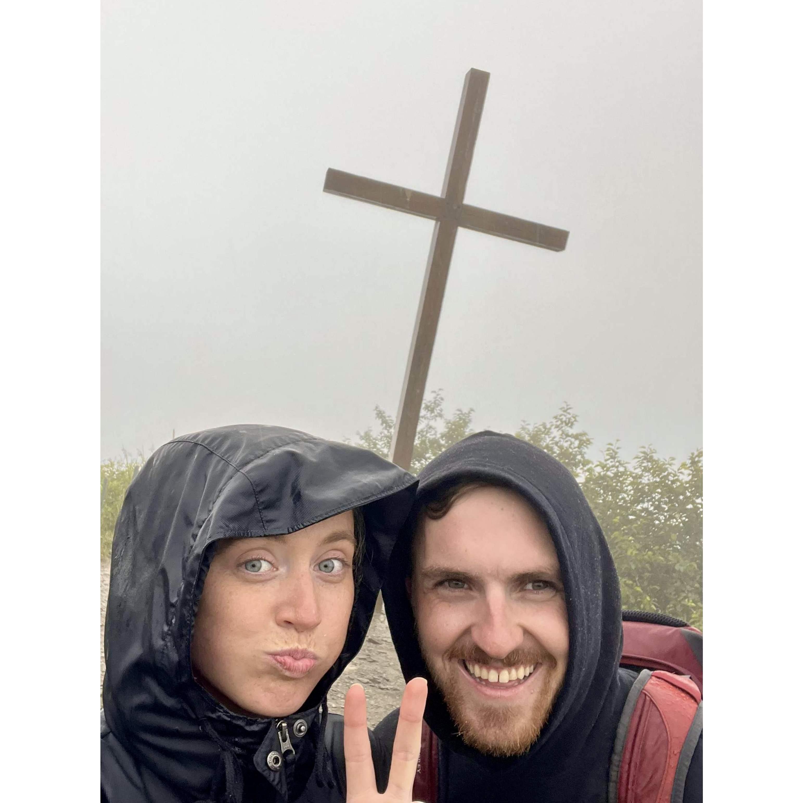 A wet and foggy hike while in Alaska with the Buerck family.