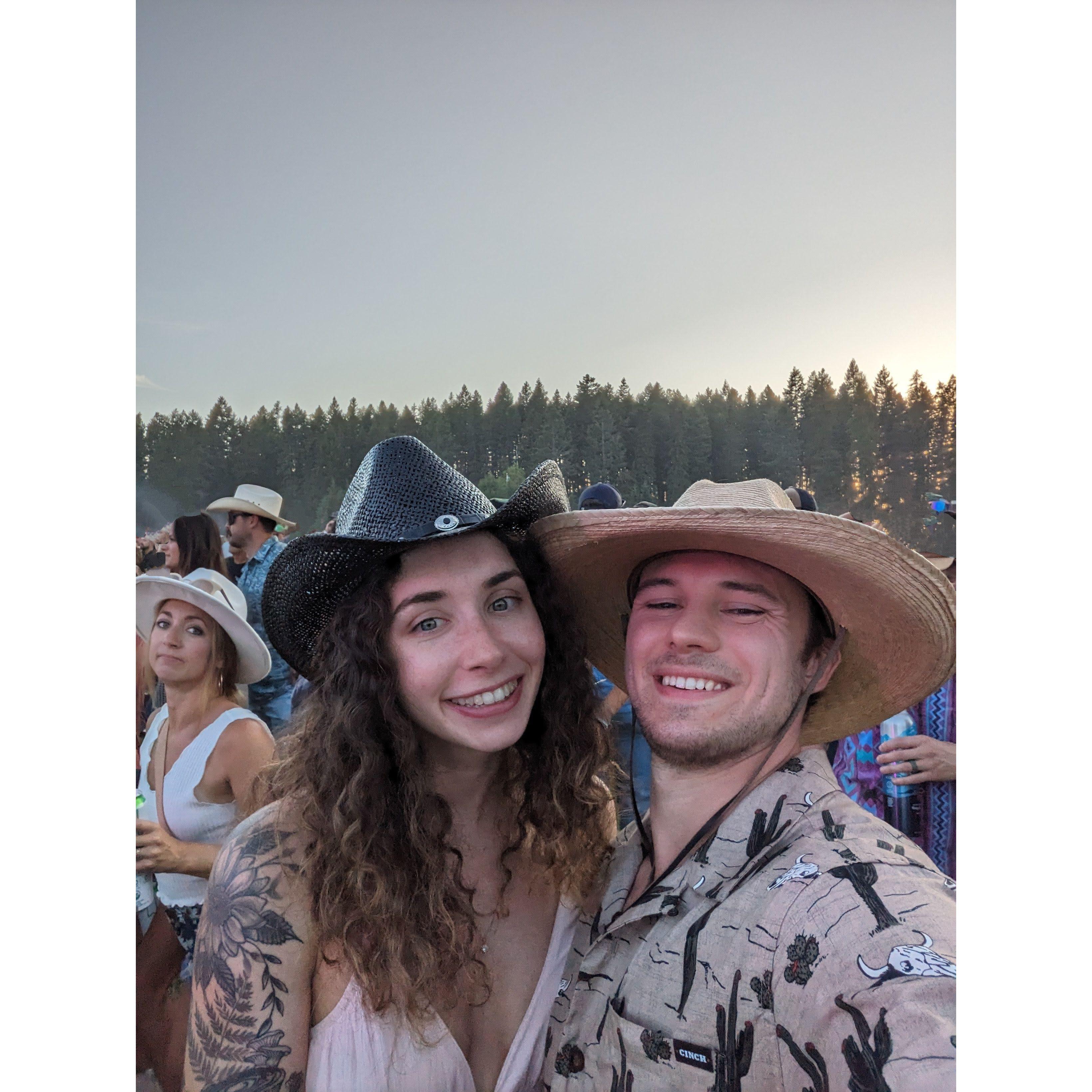 Cheesin' it up at Jerdon's first musical festival in Whitefish, Montana