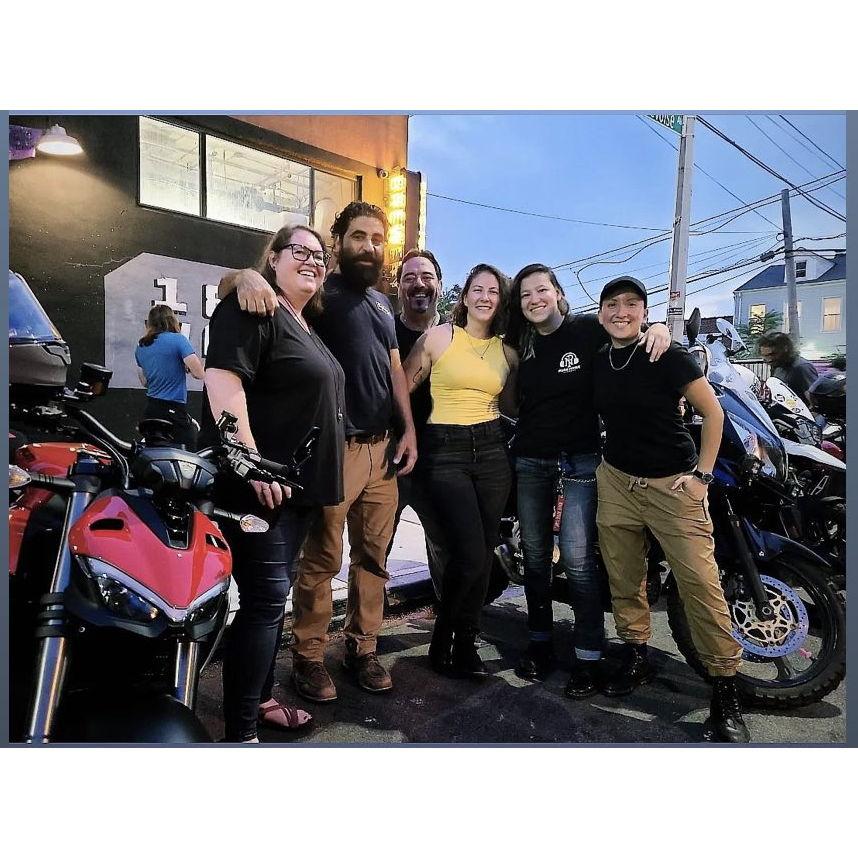 Our second photo together again at a Two Wheel Tuesday just after out first "friend date"
