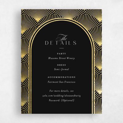 Black Wedding Enclosure - Hayden Foil