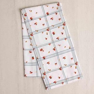 Floral Grid Tea Towel, Set of 2