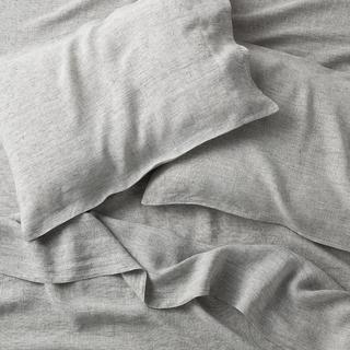 Grid Natural Hemp Fiber 4-Piece Sheet Set