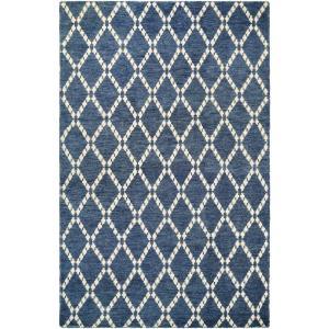 Retrograde Nova Sapphire-Ivory 8 ft. x 11 ft. Area Rug