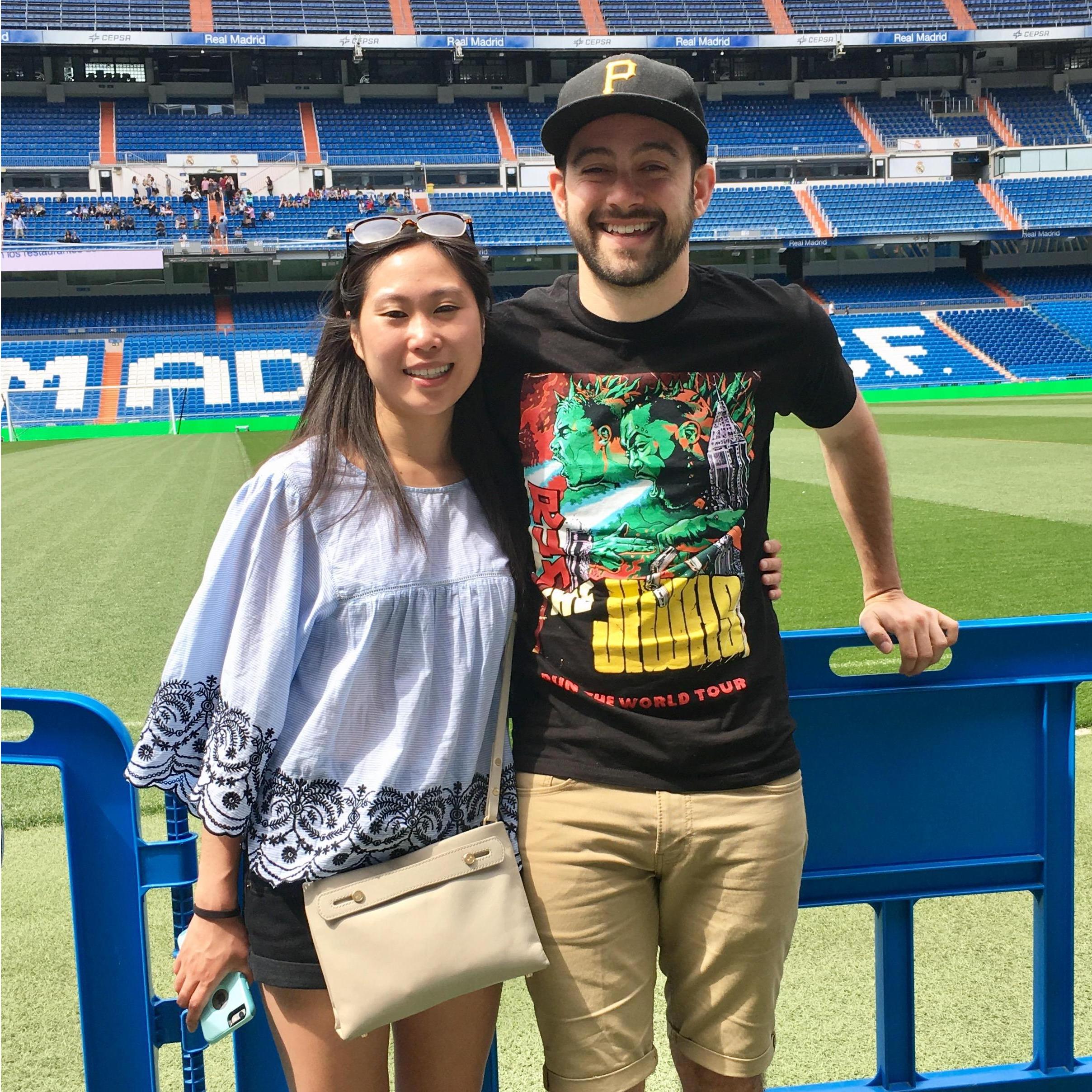 Real Madrid stadium in Spain