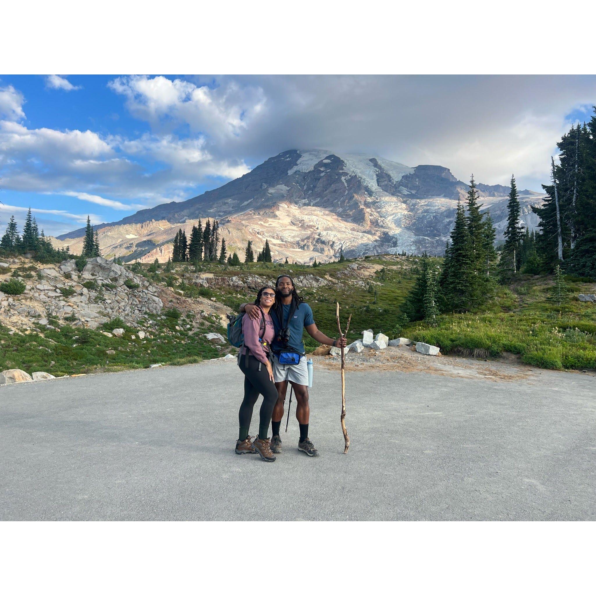 Hiking Mt. Rainer which is our favorite hike to date!