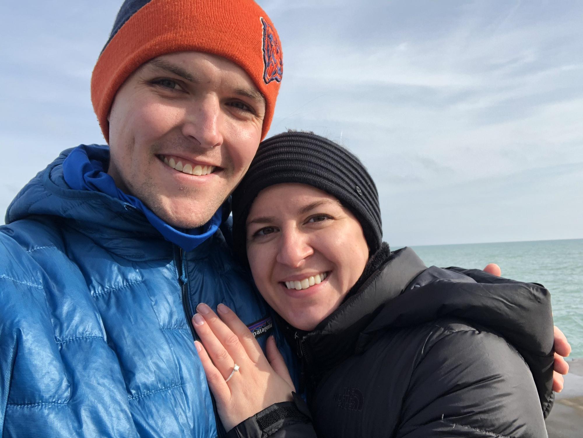 Engaged!!!! Lake Michigan, Chicago, IL