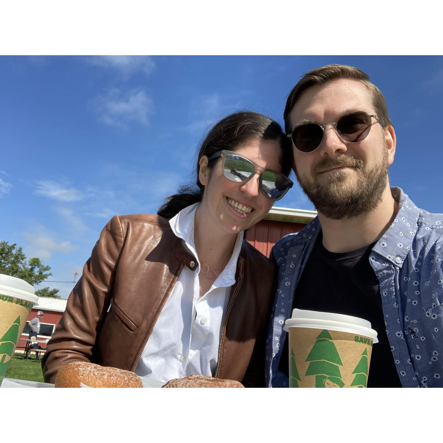 Anniversary! Not pictured: cider donuts.