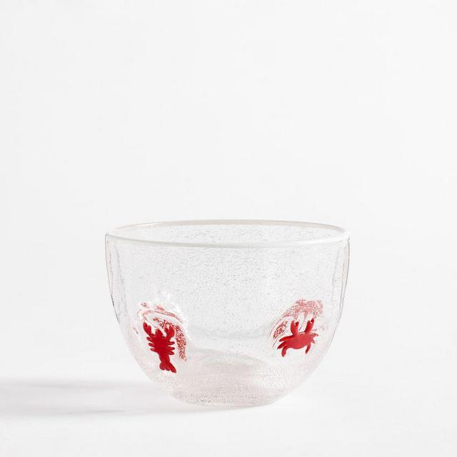 Red Crab Icon Snack Bowl - Red