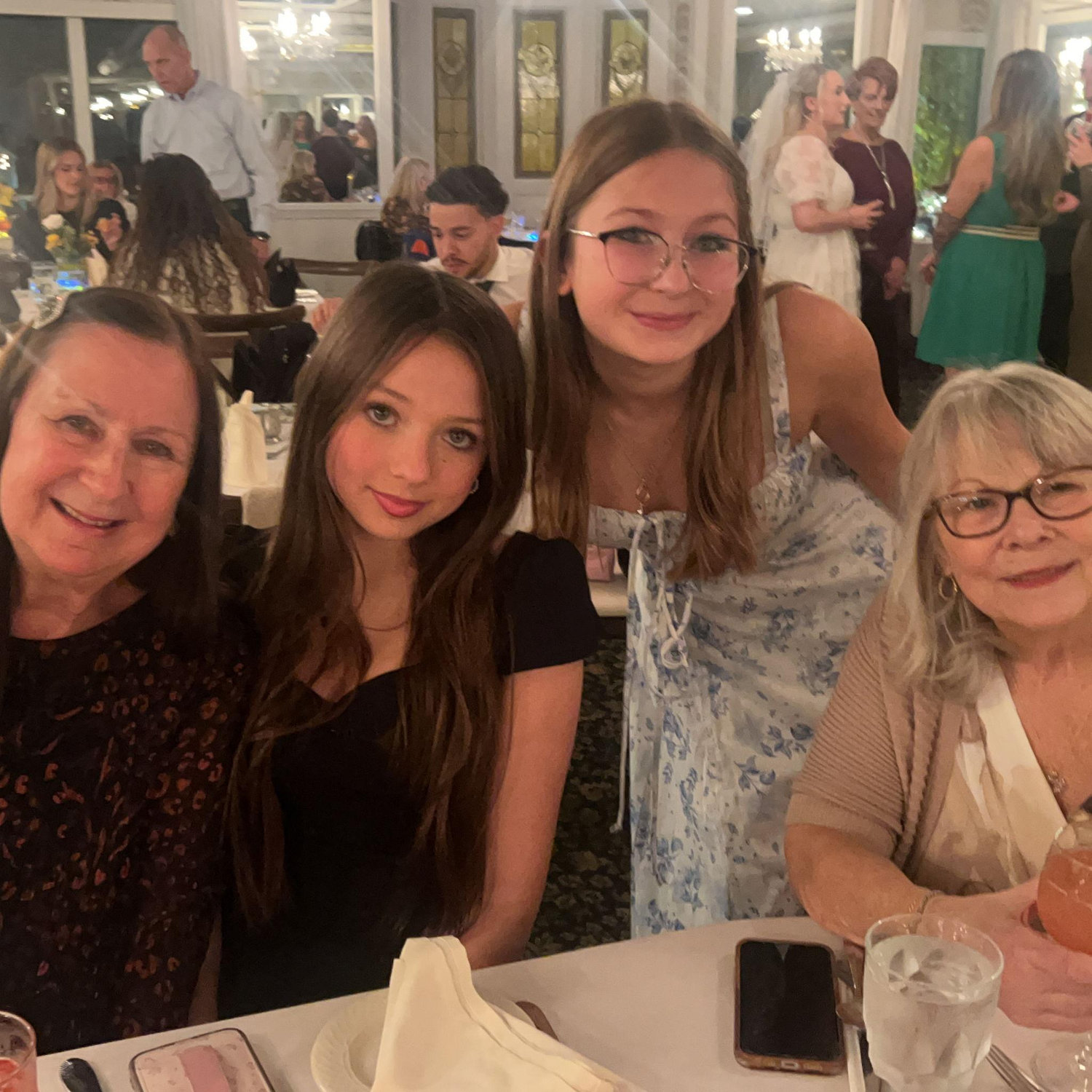 Karen, Bridesmaids (Lana & Ella) and Grandma