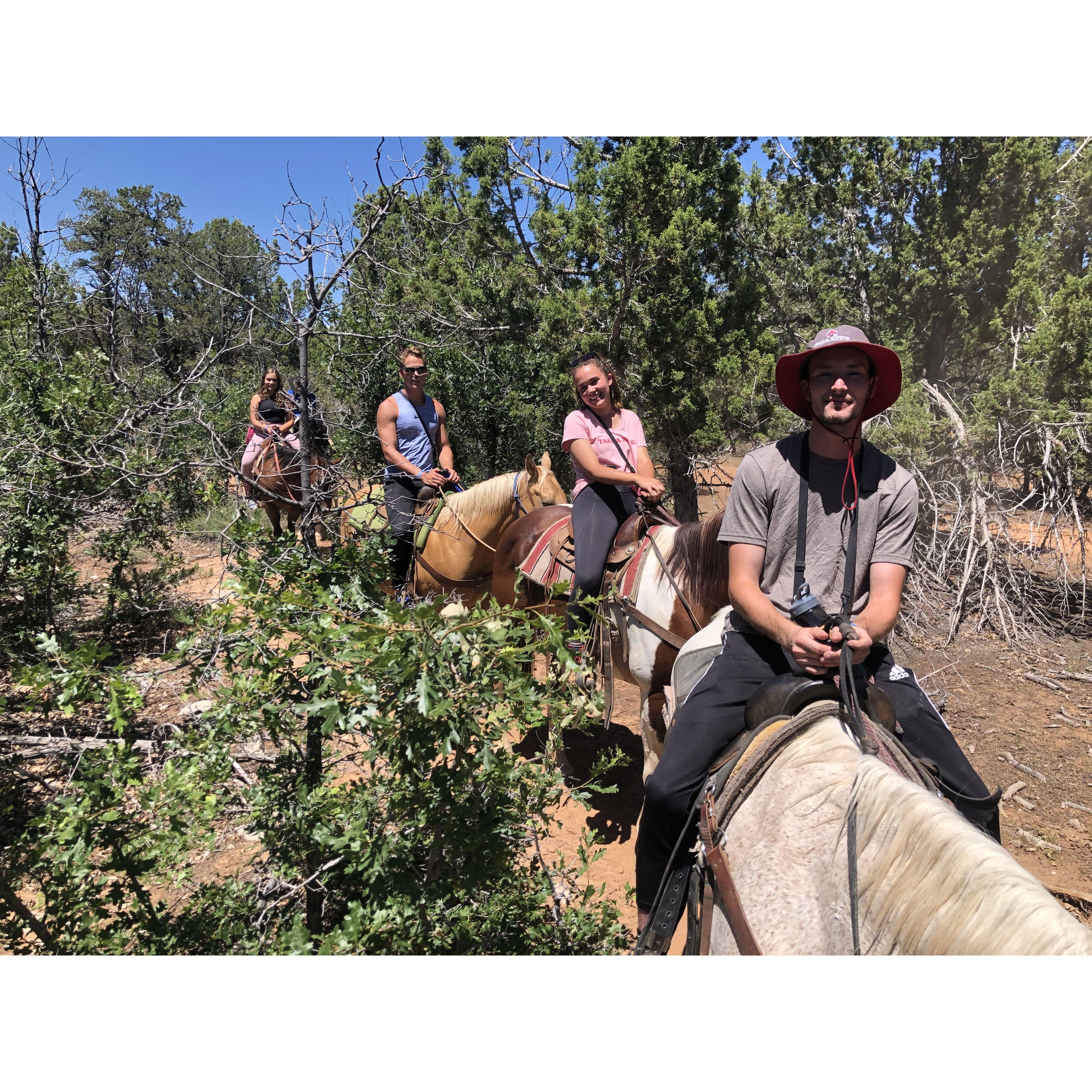 Horseback riding in Utah