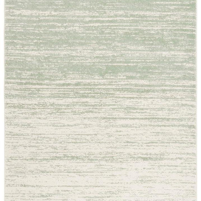 SAFAVIEH Adirondack Collection Area Rug - 6' x 9', Sage & Ivory, Modern Ombre Design, Non-Shedding & Easy Care, Ideal for High Traffic Areas in Living Room, Bedroom (ADR113X)