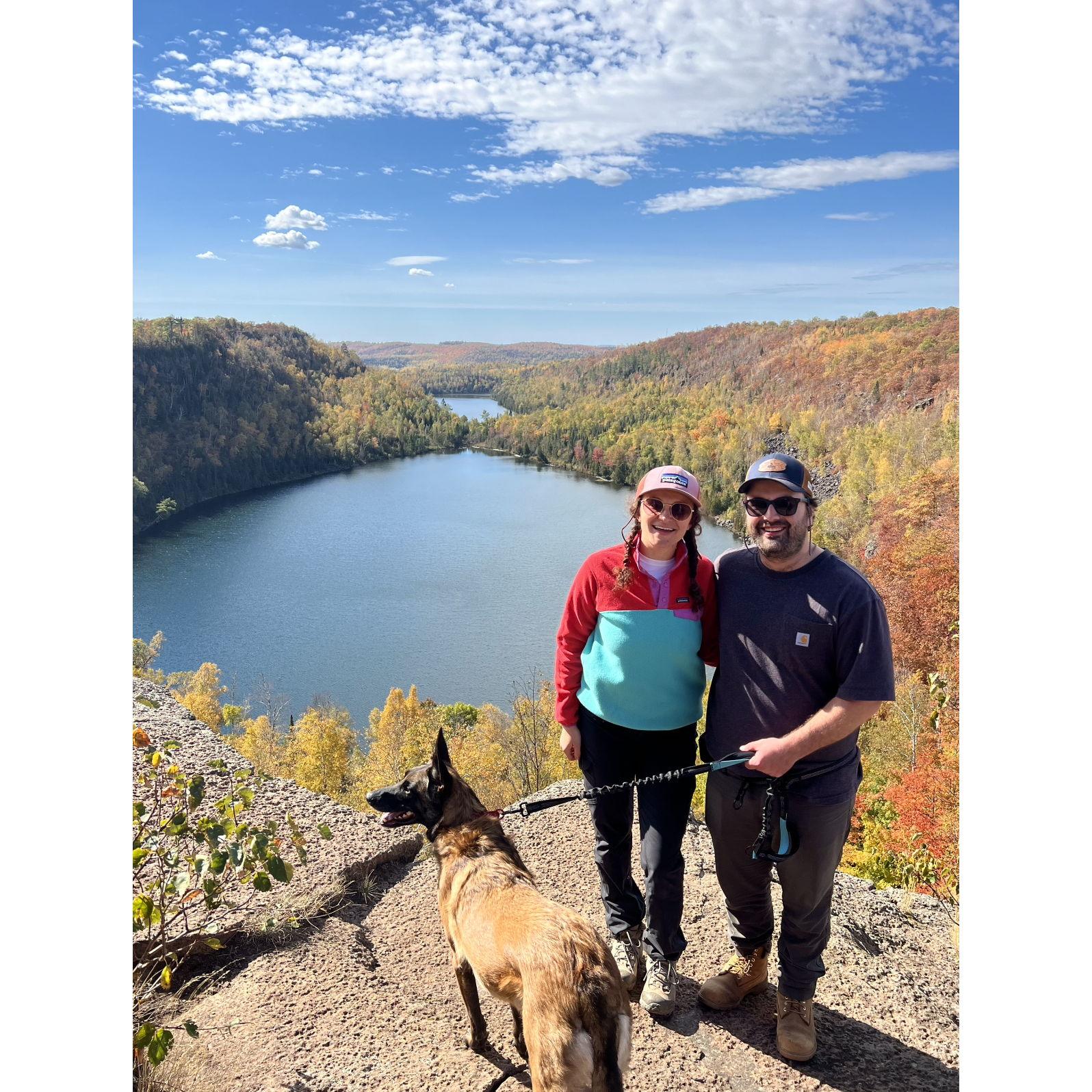 Our first backpacking trip along the Superior Hiking Trail this past October.