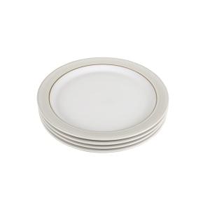 Natural Canvas Set of 4 Dinner Plates
