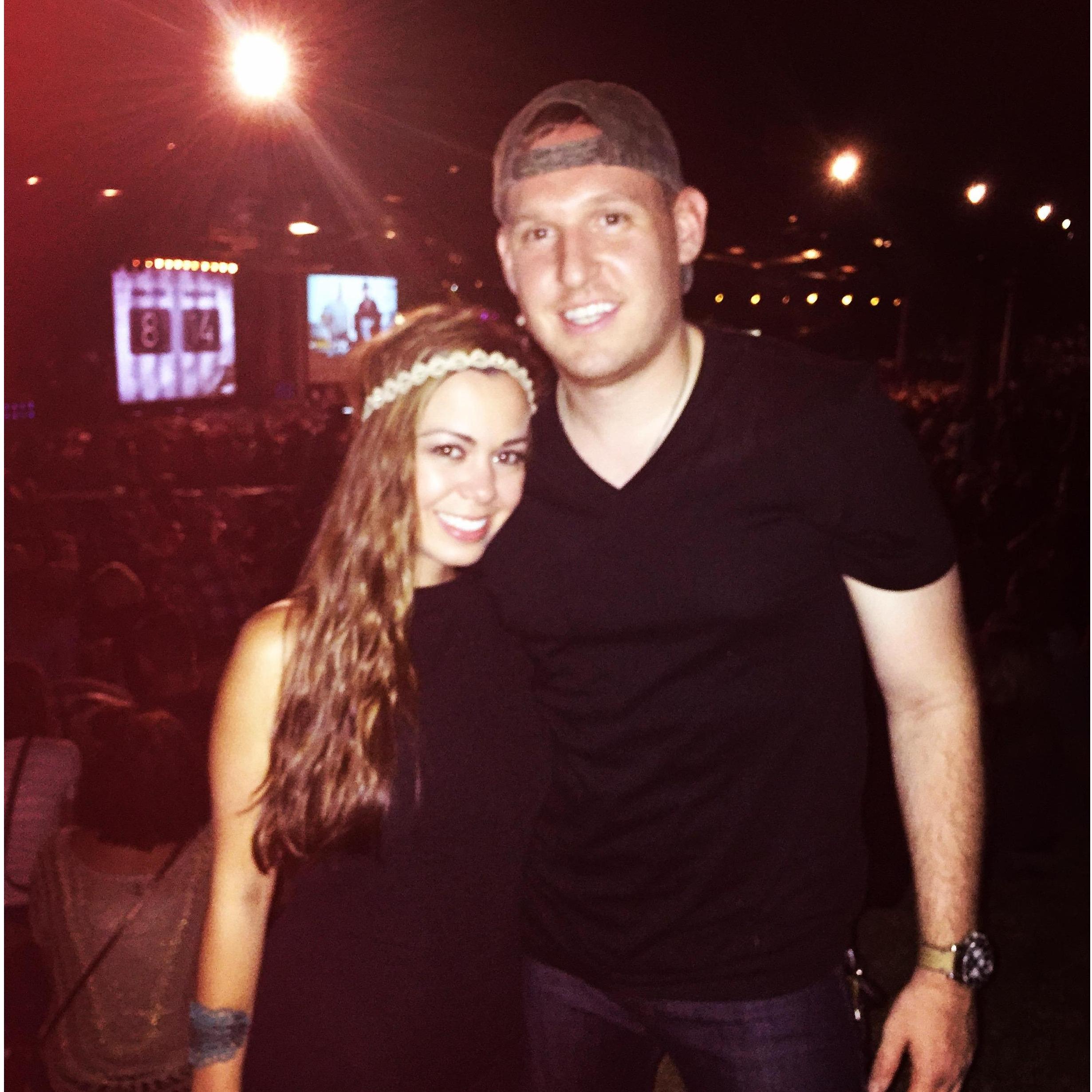 First date as "just friends" at the Zac Brown Band concert.