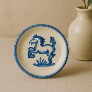 Coaster "blue horse" pattern