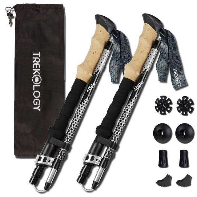 Trekking Poles, Hiking Sticks Collapsible Hiking Poles Walking Sticks for Seniors Balance Hiking Poles for Women Walking Sticks for Women Balance Walking Sticks for Hiking Poles Collapsible, Men Women