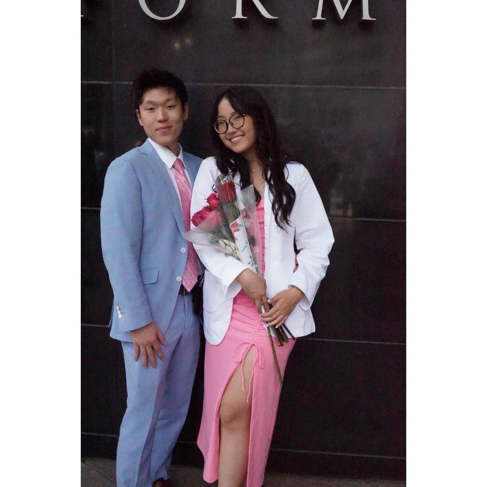 Sharon's white coat ceremony