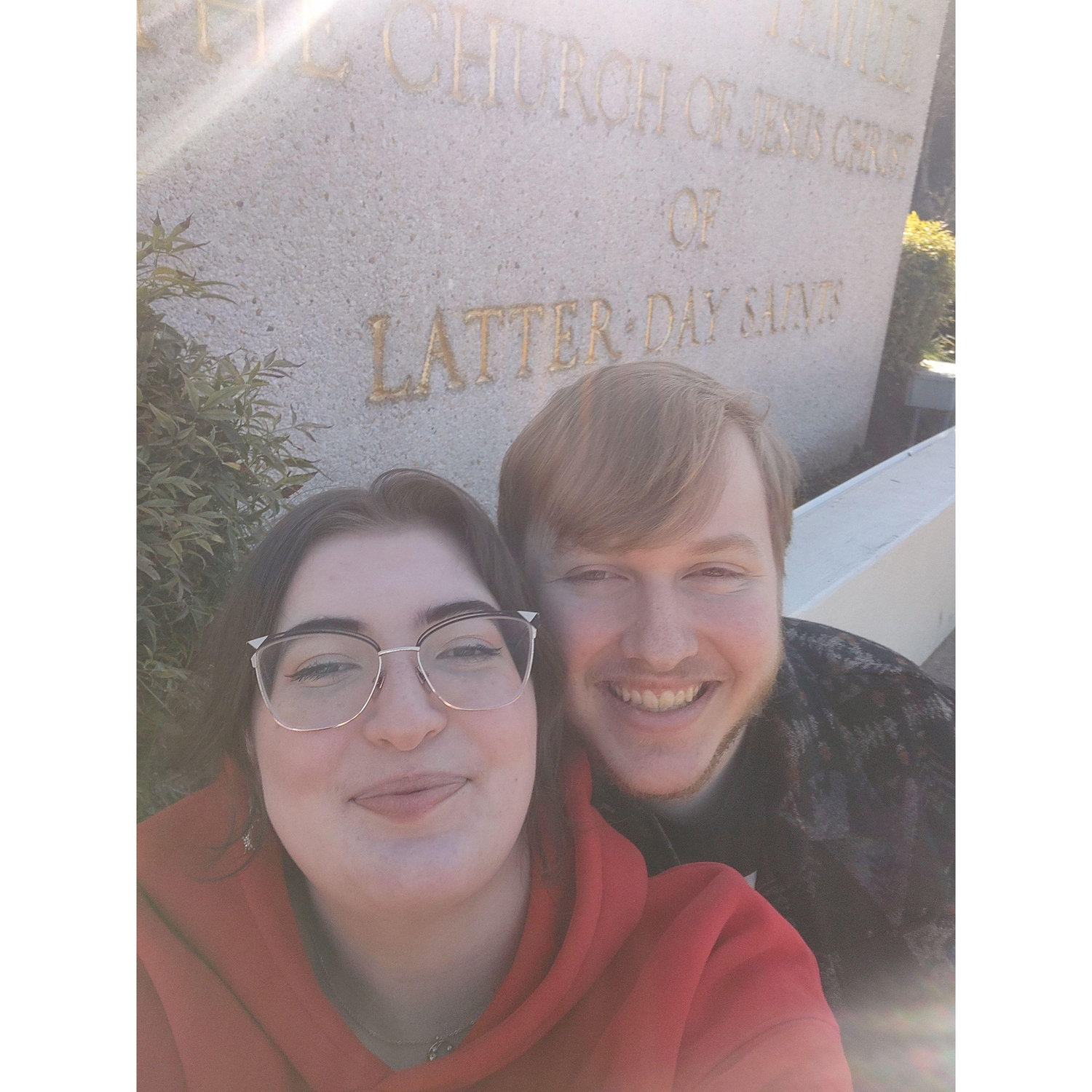 First time at the temple together