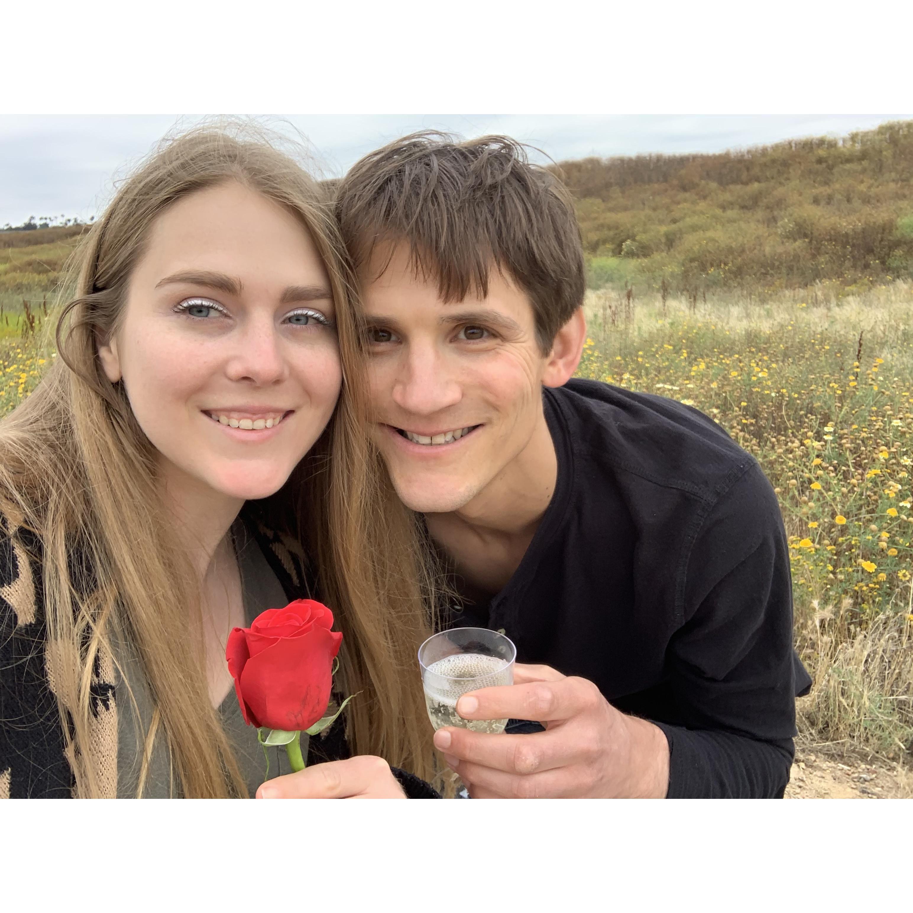 Post-proposal glow.