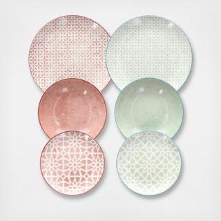 Novel 18-Piece Dinnerware Set, Service for 6
