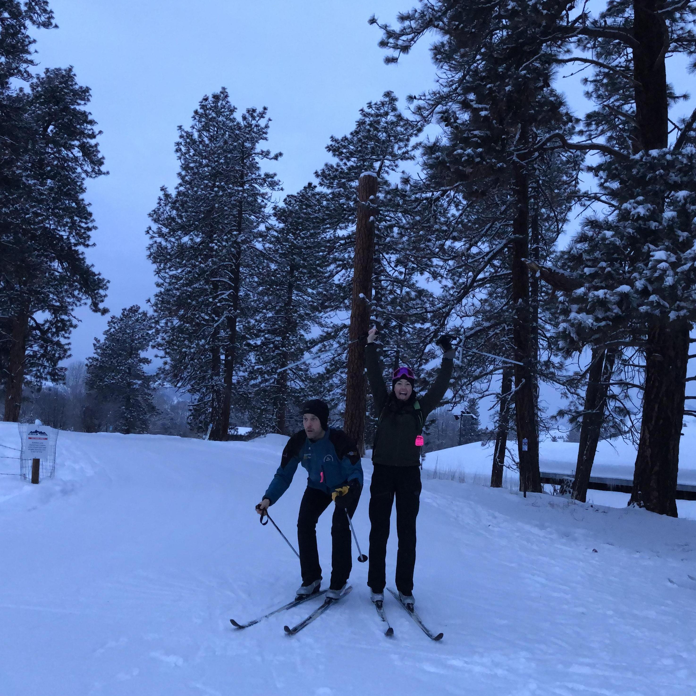 Our first cross country skiing adventure