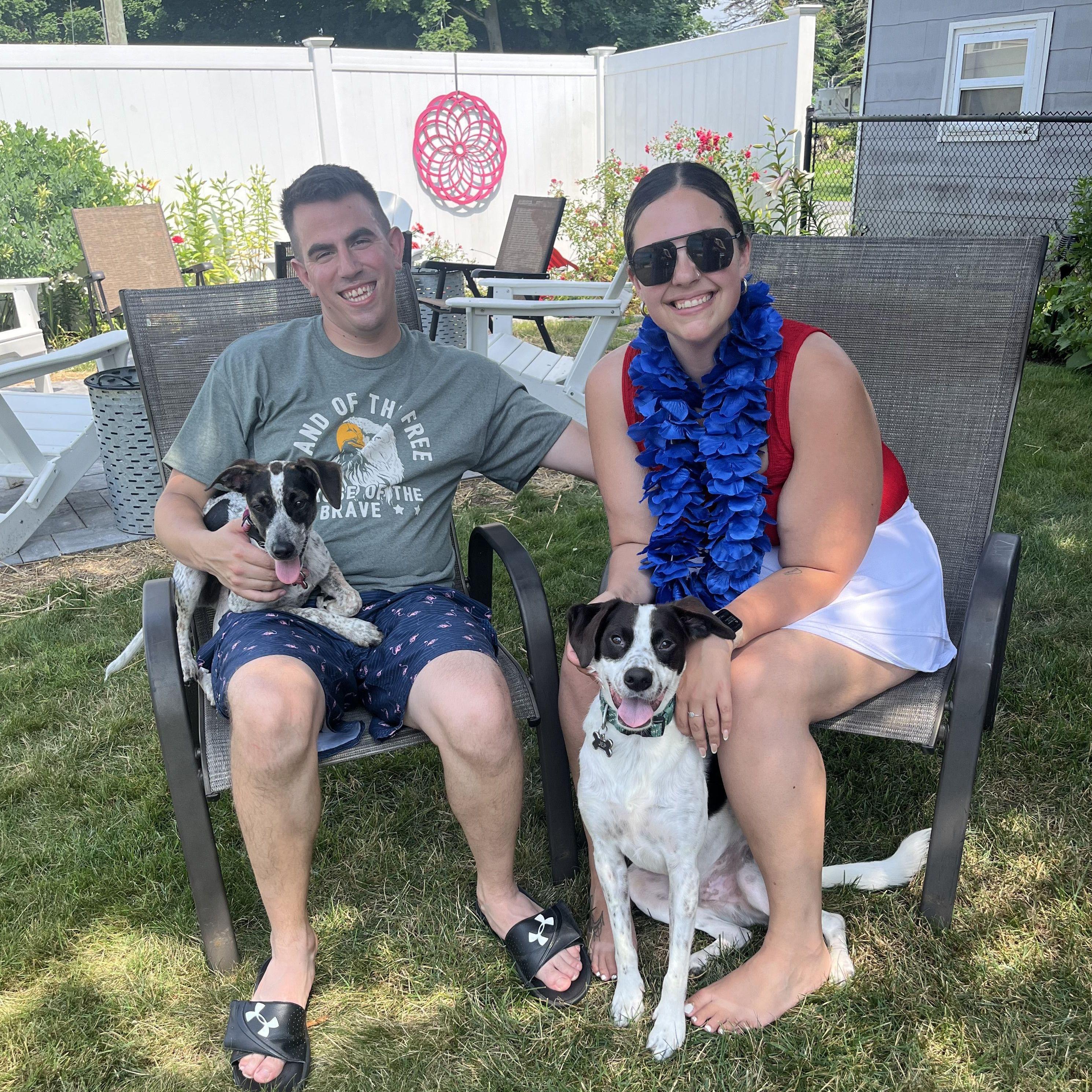 Our beautiful lil family at a 4th of July celebration in 2024.