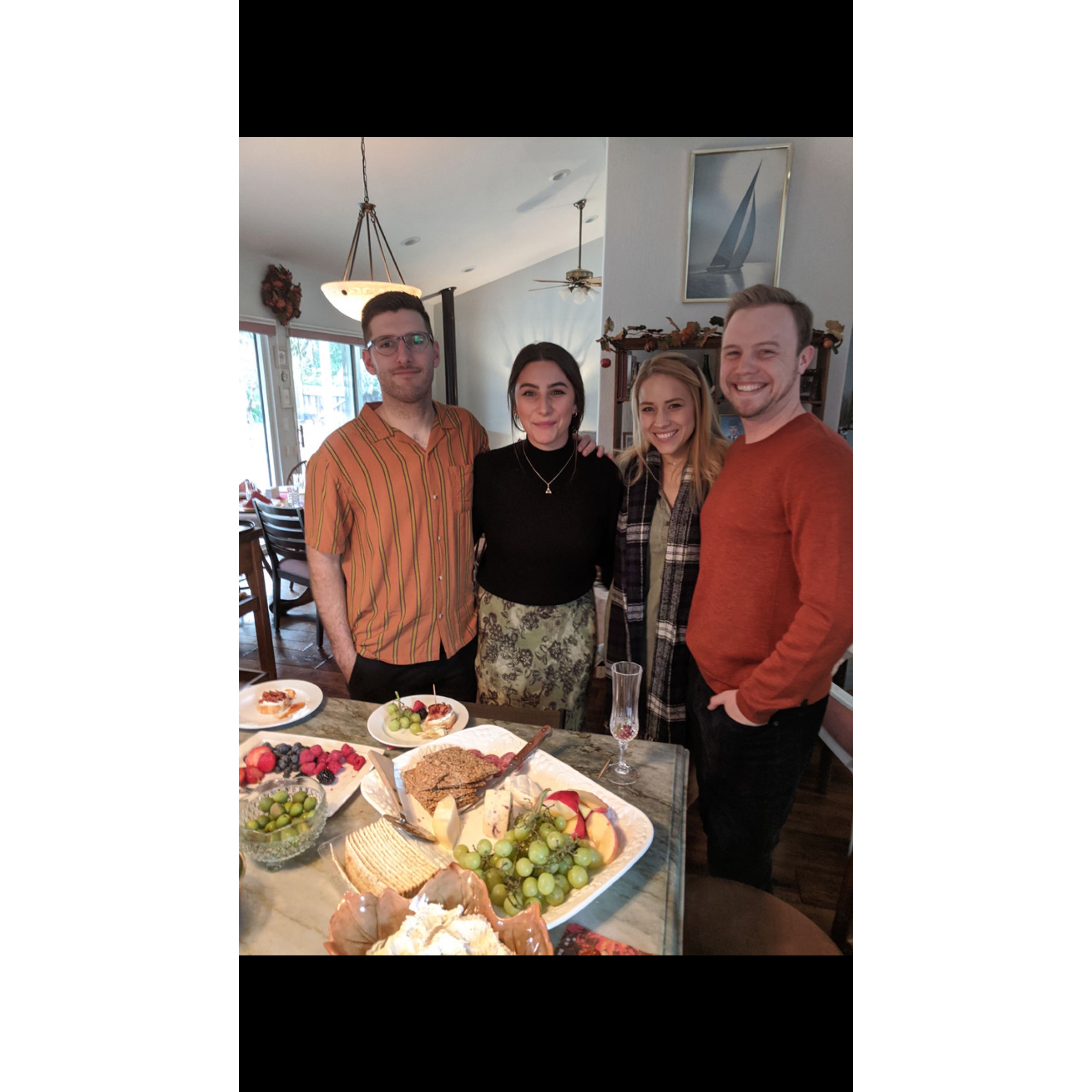 Thanksgiving 2019 with Michelle and Max.