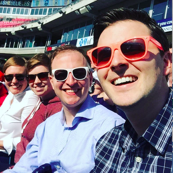Soccer game in Nashville with Crystal & Lindsey!
