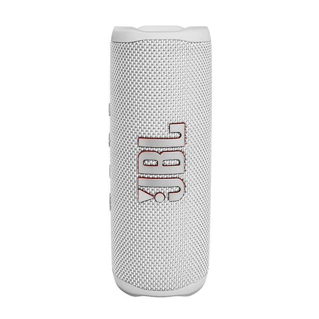 JBL Flip 6, White - Waterproof, Portable & Durable Bluetooth Speaker - Up to 12 Hours of Wireless Streaming - Includes Noise-Canceling Speakerphone, Voice Assistant & JBL Connect+