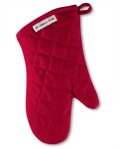 Williams Sonoma Oven Mitt, Claret Red