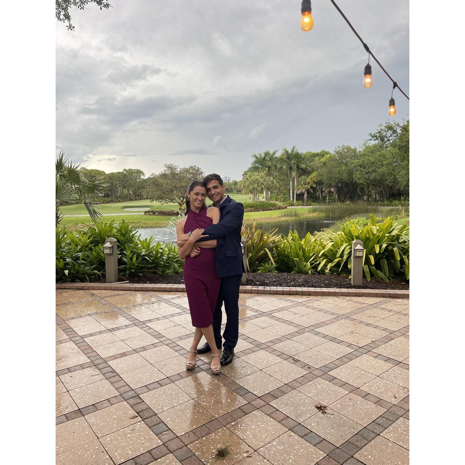 Brian bought the engagement ring the day after this photo was taken