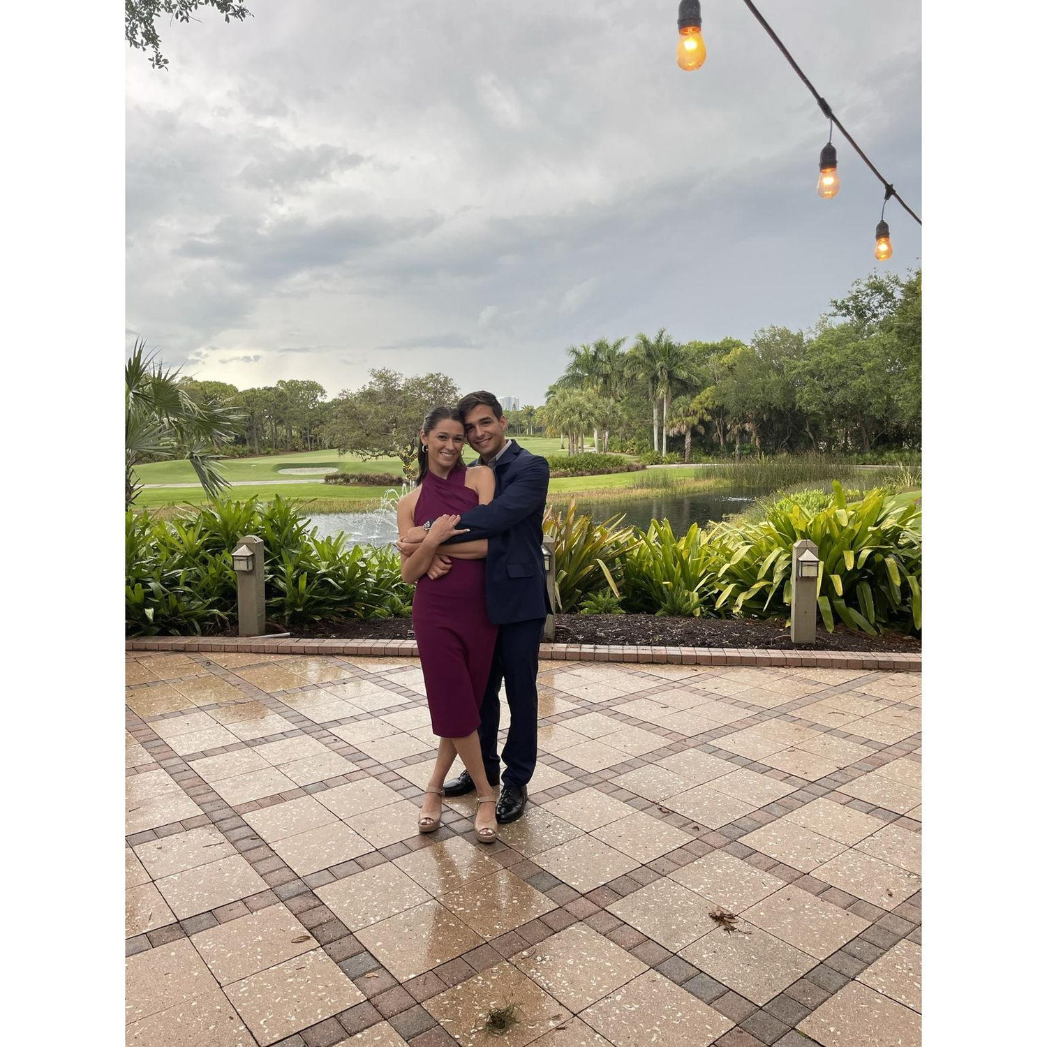 Brian bought the engagement ring the day after this photo was taken