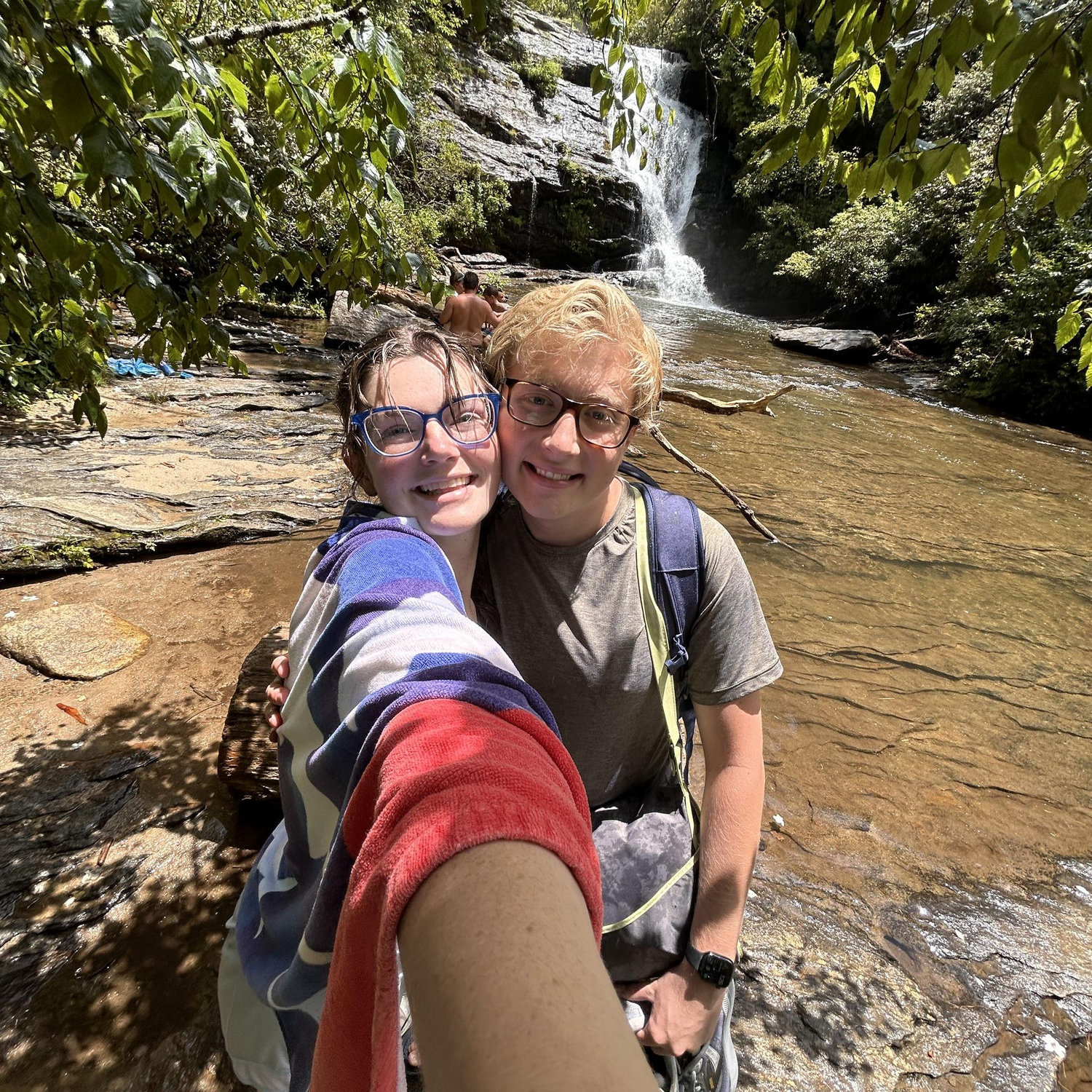 We took a day trip up to north carolina and got to swim in the coldest waterfall!