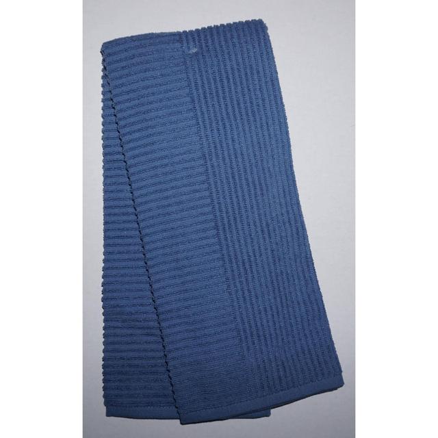 2pk Cotton Solid Ribbed Terry Kitchen Towels Blue - Project 62™