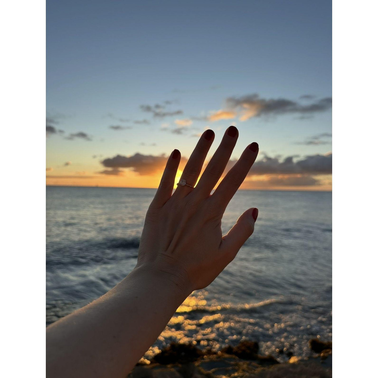 Dec 11th, 2024, the moment that changed everything. Ricky proposed to Katharina on their anniversary at one of their favorite sunset spots, Spitting Caves