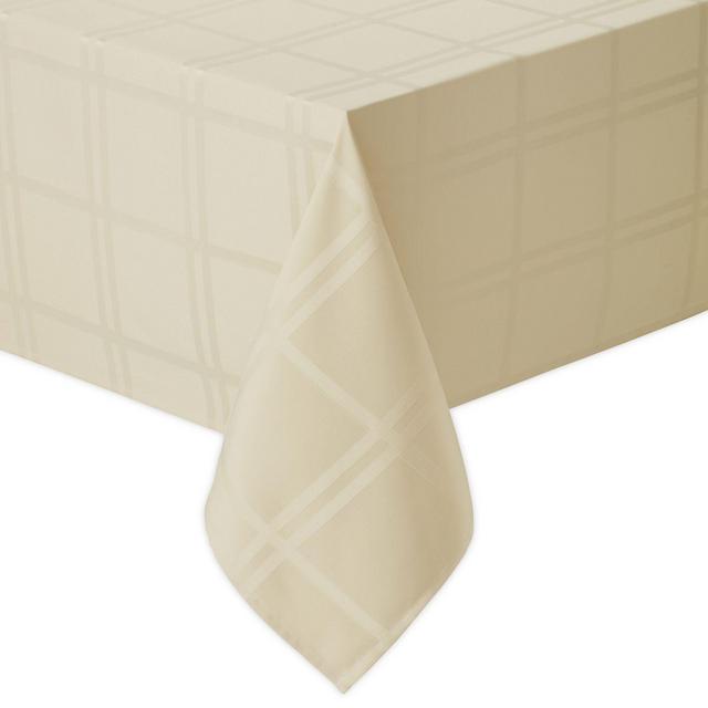 Wamsutta® Solid 60-Inch x 120-Inch Oblong Tablecloth in Oyster