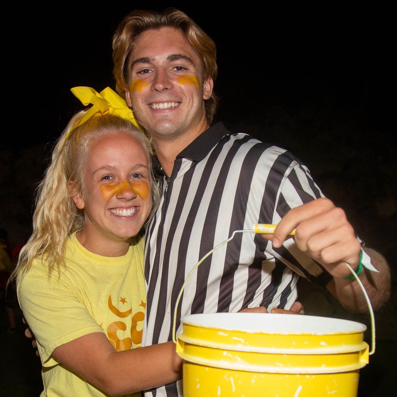 Fun at camp! Team buttered popcorn got a BIG win this night.