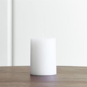 White 3"x4" Pillar Candle