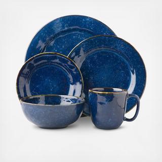 Puro Dappled Cobalt 5-Piece Place Setting, Service for 1