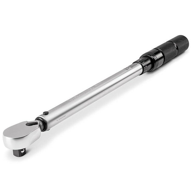 TEKTON 1/2 Inch Drive 90-Tooth Dual-Direction Micrometer Torque Wrench (40-200 ft-lb) | TRQ52402