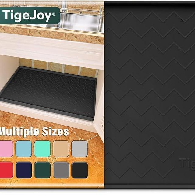 Waterproof Mat for Under Sink 31" x 19" - Various Sizes Fit for Bathroom and Kitchen Cabinets - Easy to Clean, Under Shelf Liner Organizer, Non-Slip Surface, Eco-Friendly Material Drip Tray