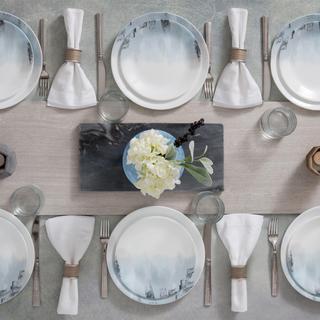 Tranquil Reflection 12-Piece Dinnerware Set, Service for 4