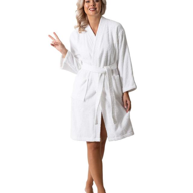 Luxurious Turkish Terry Kimono Collar Super-Soft Terry Absorbent Bathrobes for Women