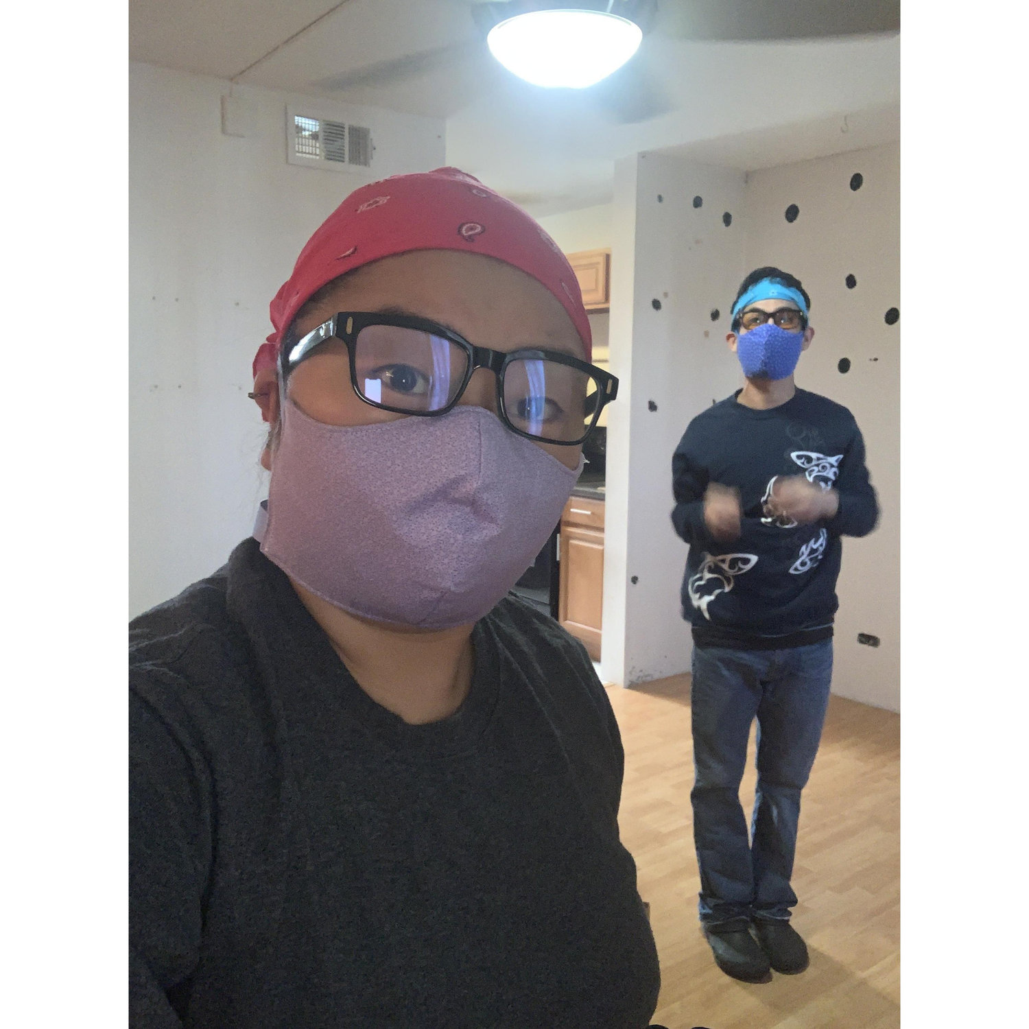 Renovating our new apartment.