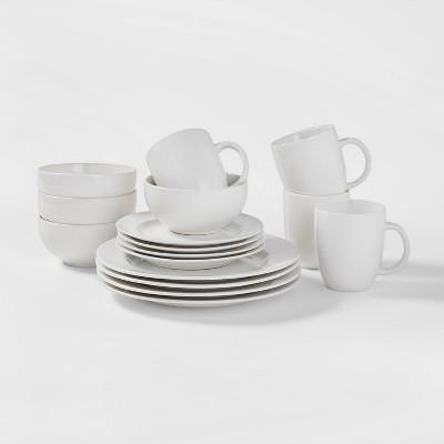 16pc Porcelain Dinnerware Set White - Threshold™