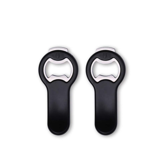 KITCHENDAO 2 in 1 Magnetic Beer Bottle Opener for Fridge and RV with Cap Catcher - Pop Can Soda Can Opener, Stick to Refrigerator for Easy Storage with Magnet, Gift for Men Husband Father- 2 Pack